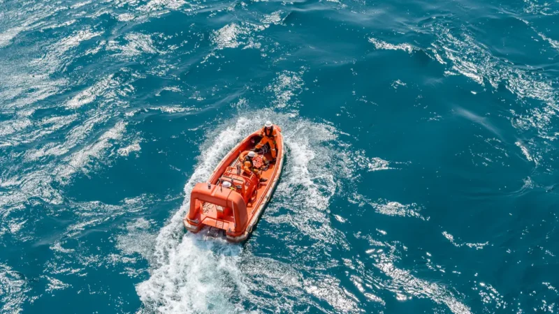 A Glimpse At Lifeboat And Rescue Boat