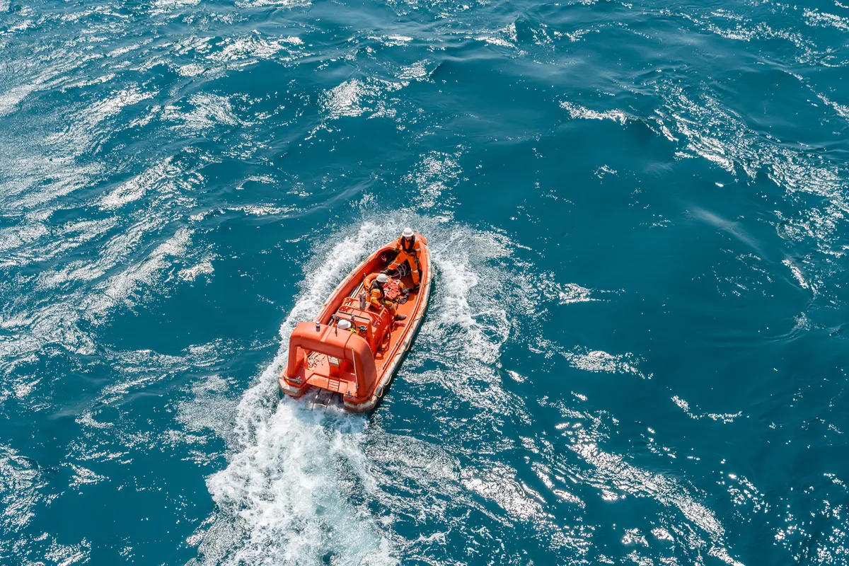 A Glimpse At Lifeboat And Rescue Boat